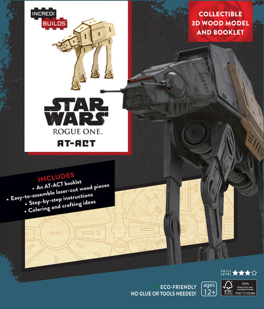 Pop Weasel Image of Incredibuilds: Star Wars AT-ACT - 3D Wood Model and Book