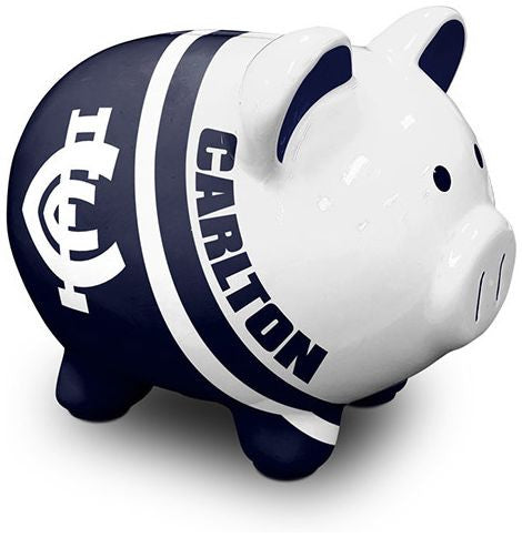 AFL Piggy Money Box Carlton Blues