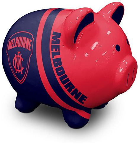 AFL Piggy Money Box Melbourne Demons