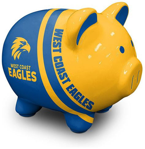 AFL Piggy Money Box West Coast Eagles