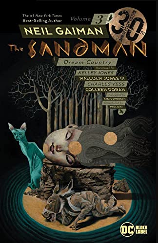 Front Cover The Sandman Vol. 03 Dream Country 30th Anniversary Edition ISBN 9781401285487
