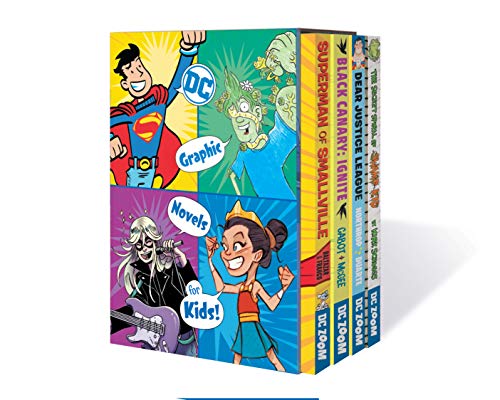 Front Cover DC Graphic Novels for Kids Box Set 1 ISBN 9781779507044 - Graphic Novel - Image - Pop Weasel