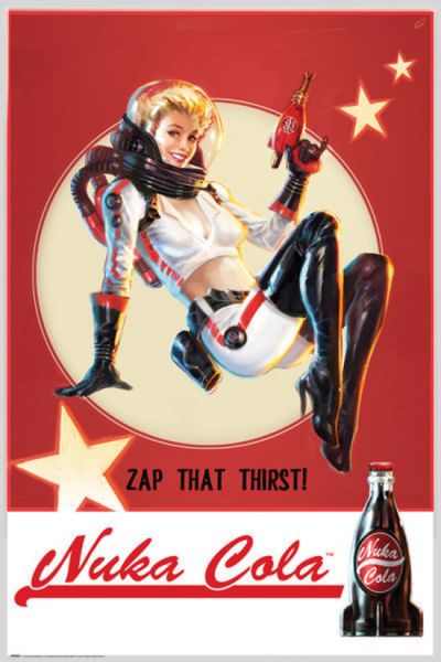 Pop Weasel Image of  Fallout 4 Nuka Cola Poster - Posters - Image - Pop Weasel