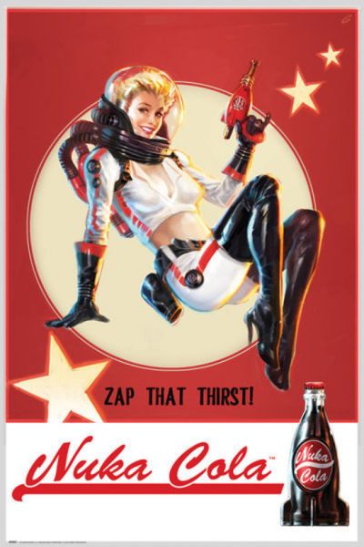Pop Weasel Image of  Fallout 4 Nuka Cola Poster