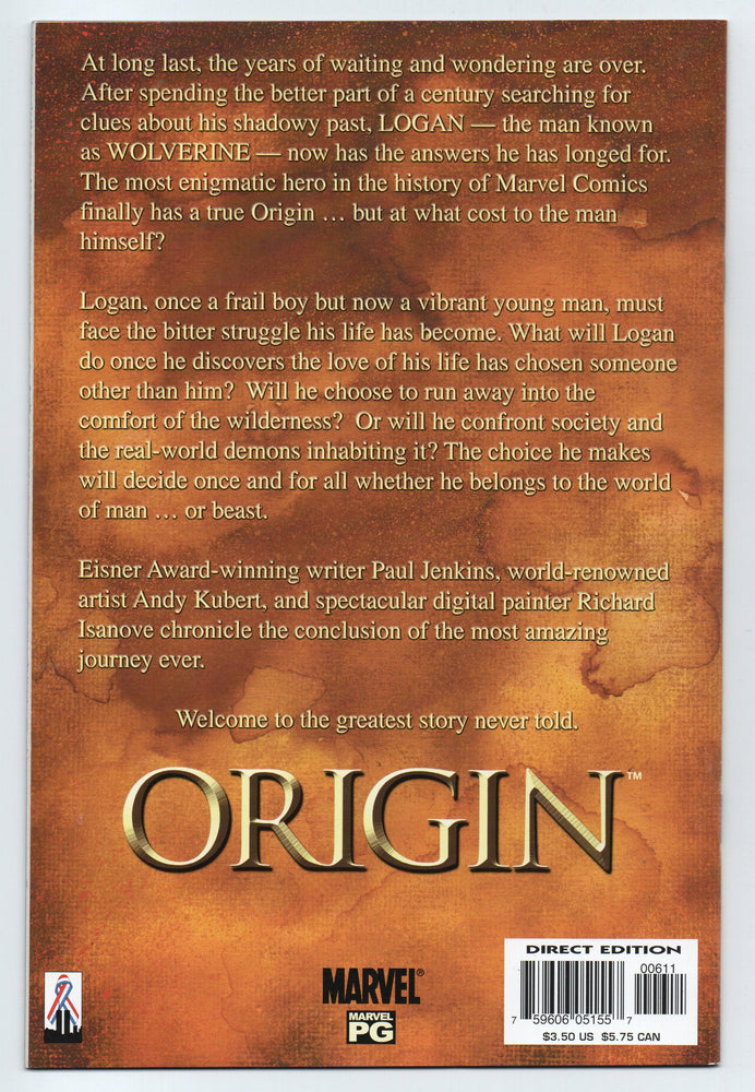 Pre-Owned - Origin - Pre-Owned Comics - Image - Pop Weasel