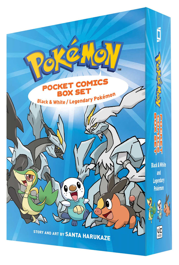 Front Cover - Pokemon Pocket Comics: Box Set - Black & White / Legendary Pokemon - Pop Weasel