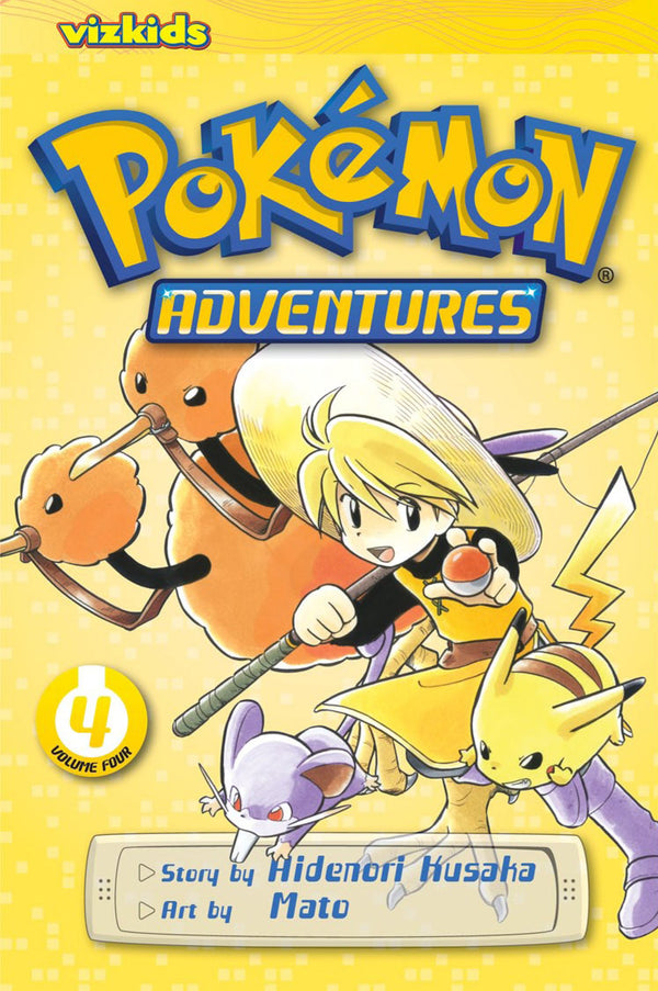 Front Cover - Pokémon Adventures (Red and Blue), Vol. 4 - Pop Weasel