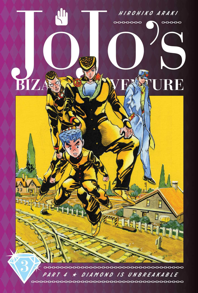 Front Cover - JoJo's Bizarre Adventure: Part 4--Diamond Is Unbreakable, Vol. 3 - Pop Weasel - Manga - Image - Pop Weasel