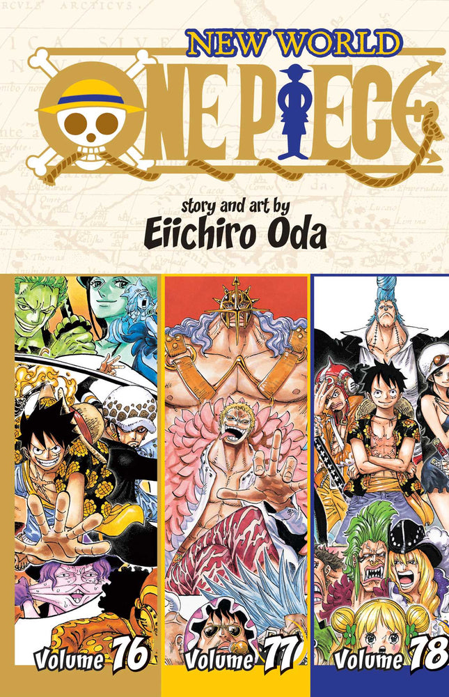 Front Cover One Piece (Omnibus Edition), Vol. 26 Includes vols. 76, 77 & 78 ISBN 9781421596181 - Manga - Image - Pop Weasel