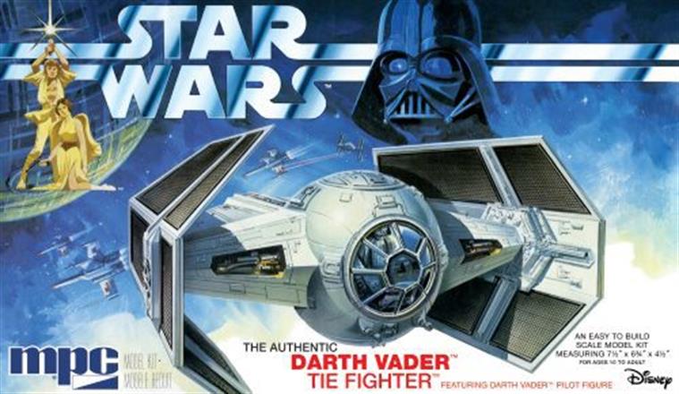 Star Wars: A New Hope Darth Vader's Tie Fighter - 1:32 Model Kit - Kitset Models - Image - Pop Weasel