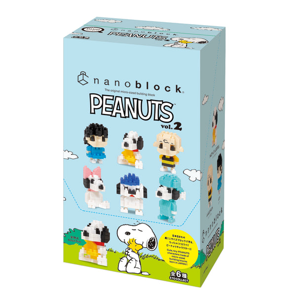 Nanoblock: Mininano - Peanuts Vol. 2 Box (Set of 6)