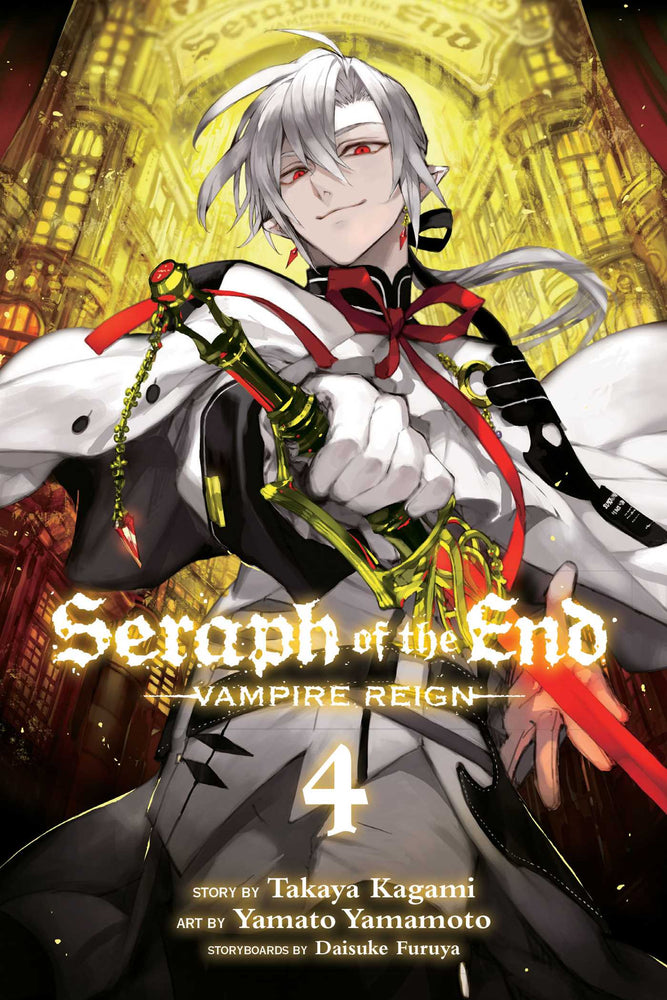 Front Cover Seraph of the End, Vol. 04 Vampire Reign ISBN 9781421571539 - Manga - Image - Pop Weasel