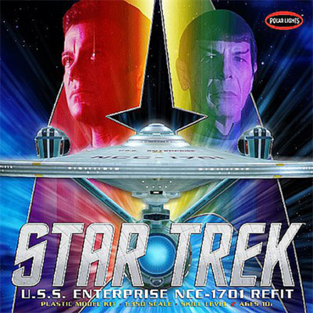 Star Trek USS Enterprise NCC-1701 Refit - 1:350 Model Kit (Minor Box Damage)