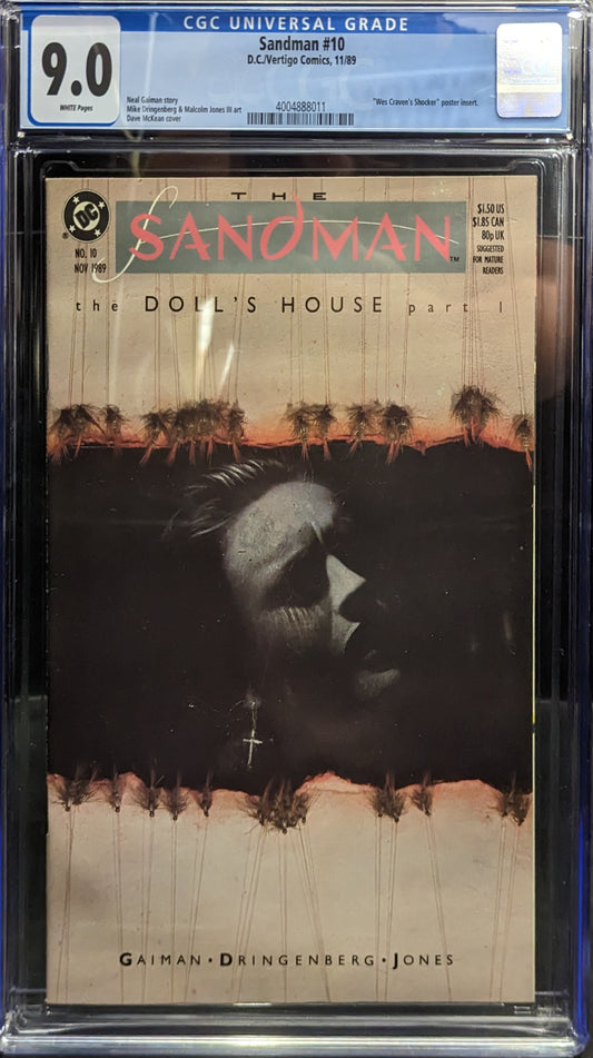 Graded Comic - The Sandman #10 (11/89 CGC 9.0)