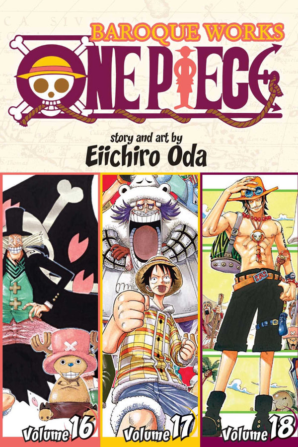 Front Cover One Piece (Omnibus Edition), Vol. 06 Includes vols. 16, 17 & 18 ISBN 9781421554990