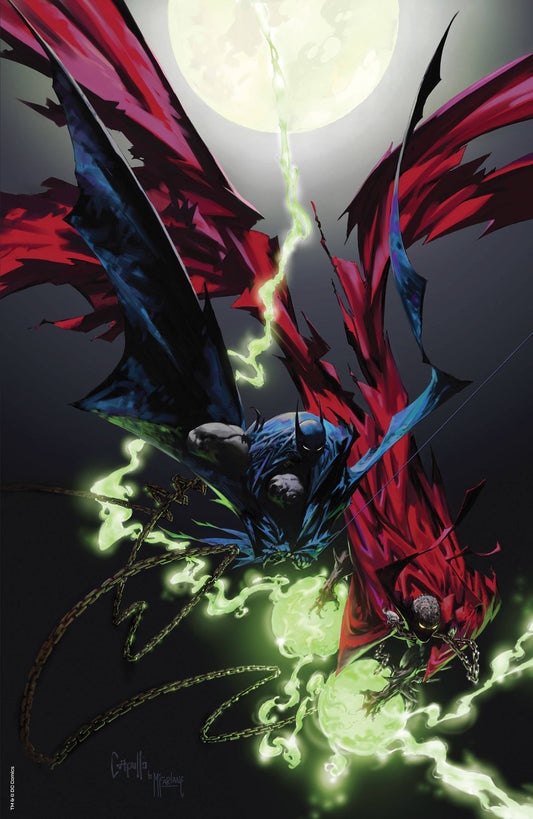 Pop Weasel Image of Batman Spawn #1 Cover J Glow In The Dark Var