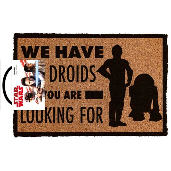 Licensed Doormat - Star Wars Classic We Have The Droids You Are Looking For - Door Mat - Image - Pop Weasel