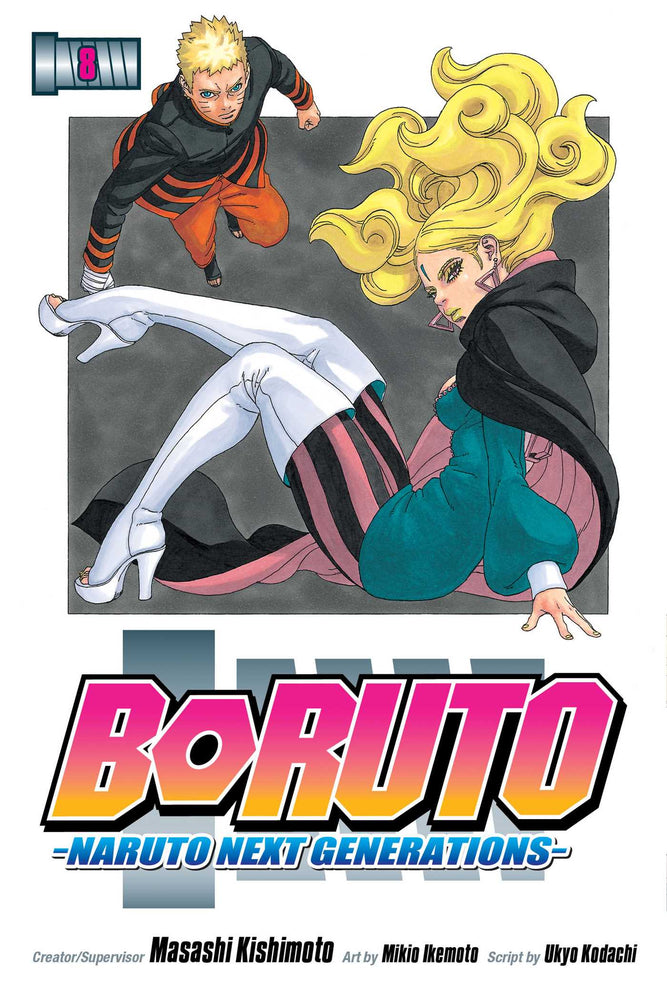 Front Cover Boruto: Naruto Next Generations, Vol. 08 ISBN 9781974708796 - Manga - Image - Pop Weasel