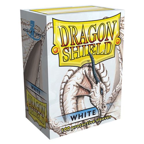 Pop Weasel Image of Sleeves - Dragon Shield - Box 100 - White - TCG Accessories - Image - Pop Weasel