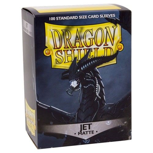 Pop Weasel Image of Sleeves - Dragon Shield - Box 100 - Jet MATTE - TCG Accessories - Image - Pop Weasel