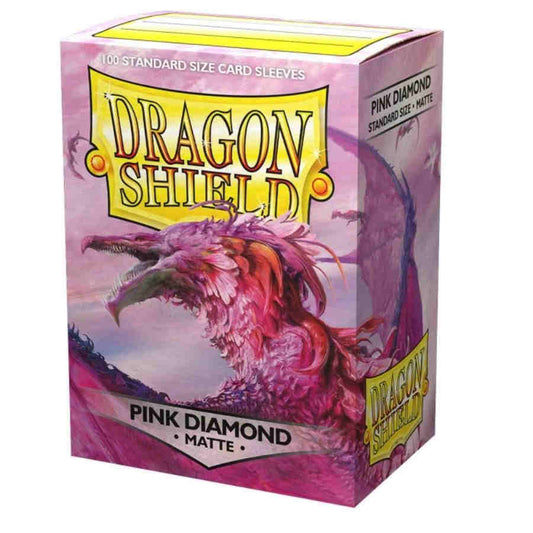 Pop Weasel Image of Sleeves - Dragon Shield - Box 100 - Pink Diamond MATTE