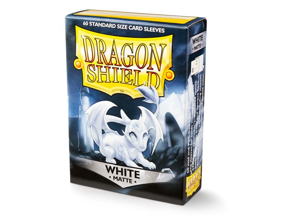 Pop Weasel Image of Sleeves - Dragon Shield - Box 60 - Matte White - TCG Accessories - Image - Pop Weasel