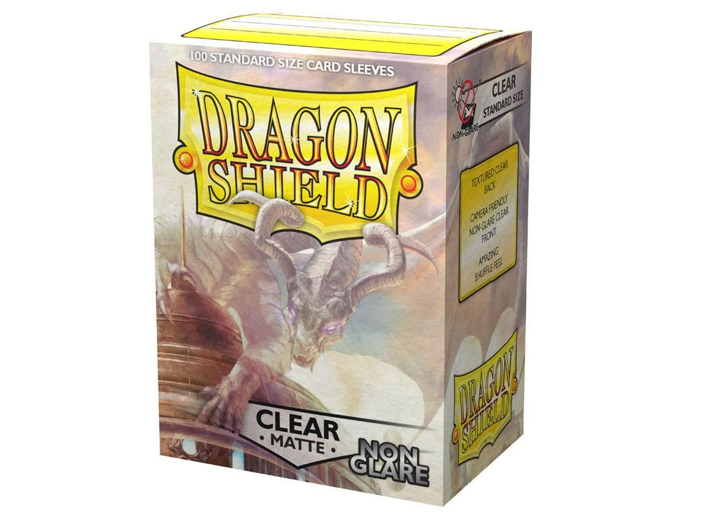 Pop Weasel Image of Sleeves - Dragon Shield - Box 100 - Non Glare - Clear - TCG Accessories - Image - Pop Weasel