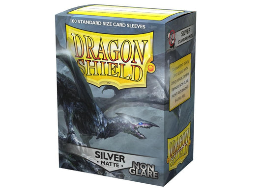 Pop Weasel Image of Sleeves - Dragon Shield - Box 100 - Non Glare - Silver