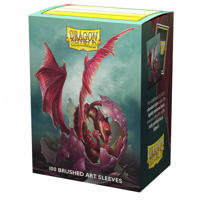 Pop Weasel Image of Sleeves - Dragon Shield - Box 100 - Brushed Art - Baby Dragon Wyngs - TCG Accessories - Image - Pop Weasel