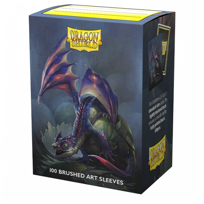 Pop Weasel Image of Sleeves - Dragon Shield - Box 100 - Brushed Art - Baby Dragon Huey - TCG Accessories - Image - Pop Weasel