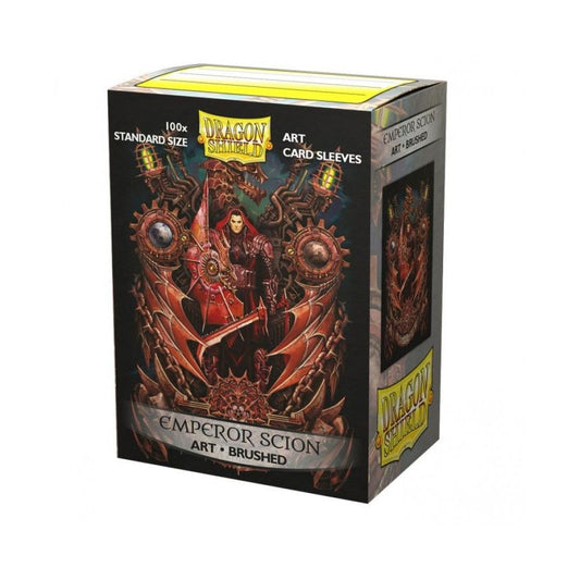 Pop Weasel Image of Sleeves - Dragon Shield - Box 100 - MATTE Art - Brushed Art Emperor Scion