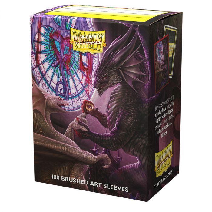 Pop Weasel Image of Sleeves - Dragon Shield - Box 100 - Brushed Art - Valentine Dragons 2022 - TCG Accessories - Image - Pop Weasel