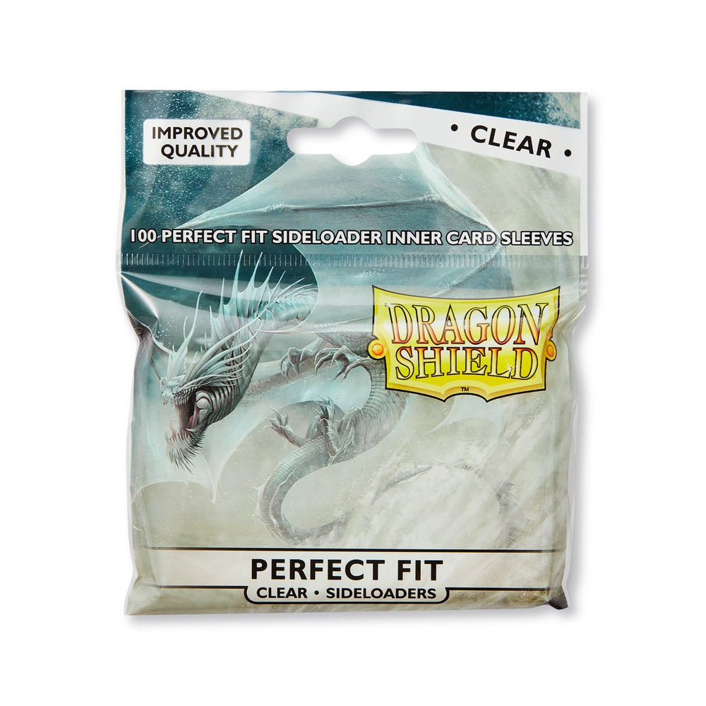 Pop Weasel Image of Sleeves - Dragon Shield - Perfect Fit SIDELOADER 100/pack Clear - TCG Accessories - Image - Pop Weasel