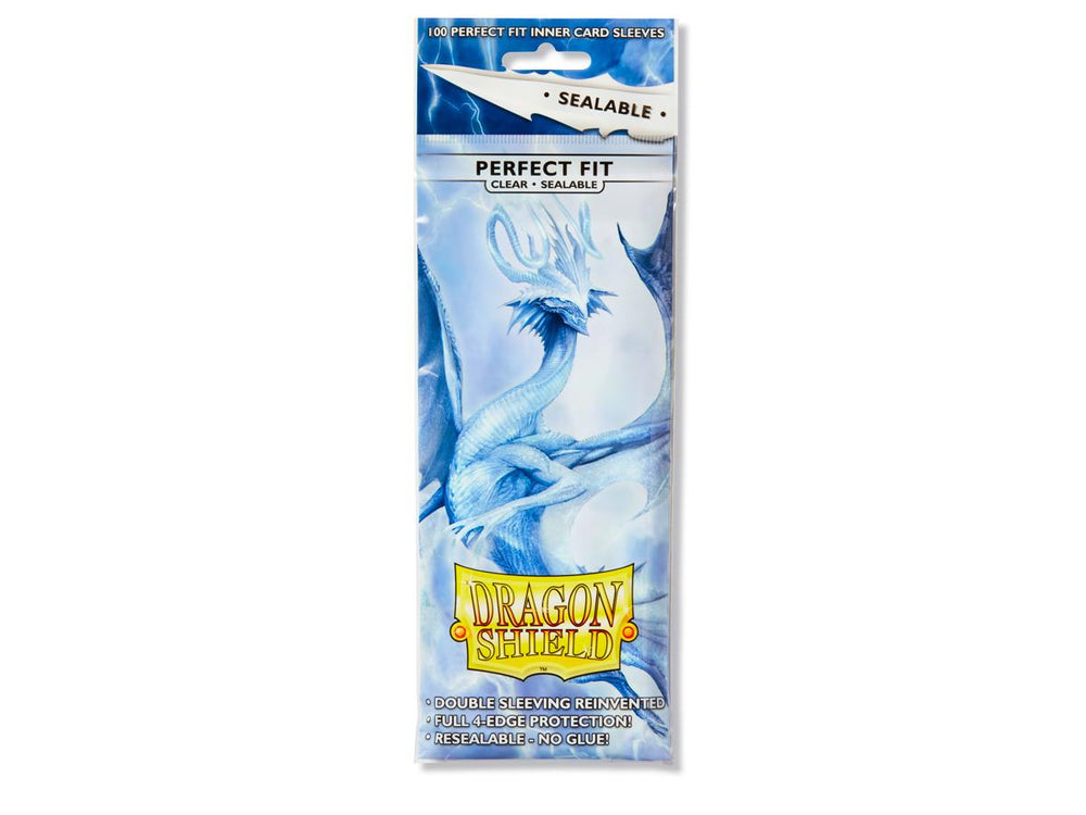 Pop Weasel Image of Sleeves - Dragon Shield - Perfect Fit Sealable - Standard - Clear - TCG Accessories - Image - Pop Weasel