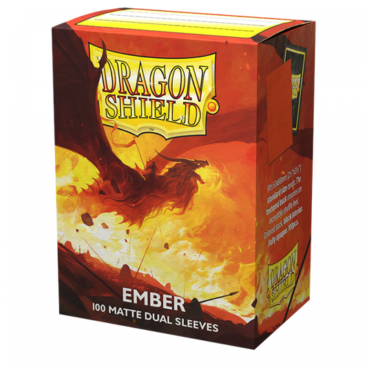 Pop Weasel Image of Sleeves - Dragon Shield - Box 100 - Standard Size Dual Matte Ember