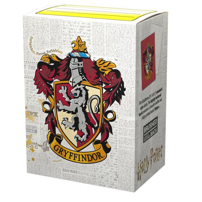 Pop Weasel Image of Sleeves - Dragon Shield - Box 100 - MATTE Art - WizardingWorld Gryffindor - TCG Accessories - Image - Pop Weasel