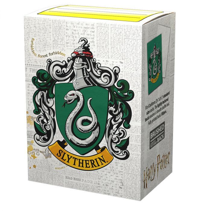 Pop Weasel Image of Sleeves - Dragon Shield - Box 100 - MATTE Art - WizardingWorld Slytherin - TCG Accessories - Image - Pop Weasel