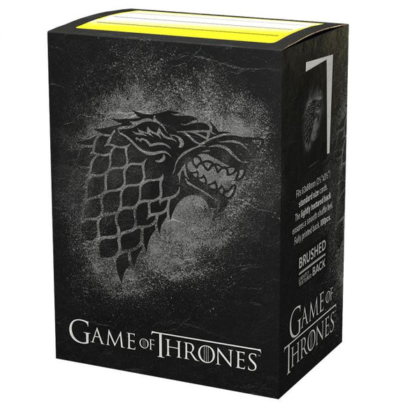 Pop Weasel Image of Sleeves - Dragon Shield - Box 100 - Brushed Art - Game of Thrones House Stark