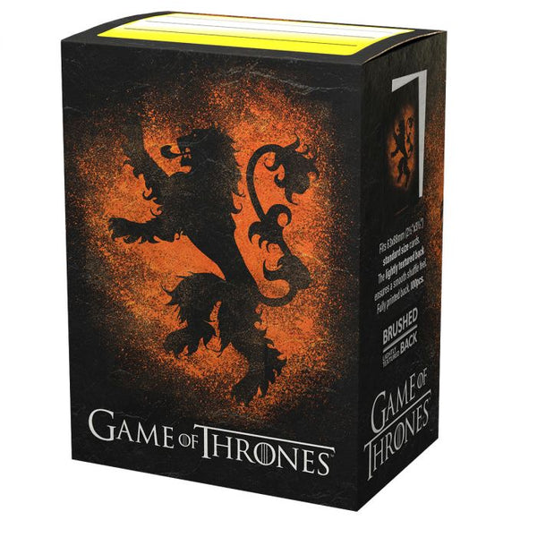 Pop Weasel Image of Sleeves - Dragon Shield - Box 100 - Brushed Art - Game of Thrones House Lannister