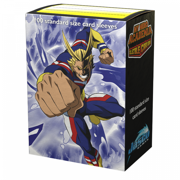Pop Weasel Image of Sleeves - Dragon Shield - Box 100 - Matte Art - My Hero Academia All Might Punch - TCG Accessories - Image - Pop Weasel