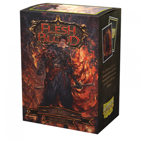 Pop Weasel Image of Sleeves - Dragon Shield - Box 100 - Matte Art - Flesh and Blood Uprising Fai