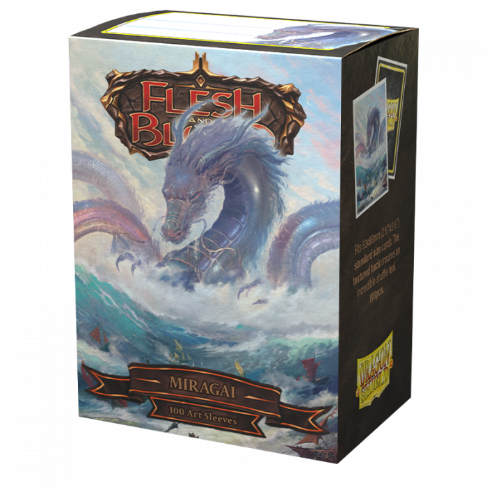 Pop Weasel Image of Sleeves - Dragon Shield - Box 100 - Matte Art - Flesh and Blood Miragai - TCG Accessories - Image - Pop Weasel