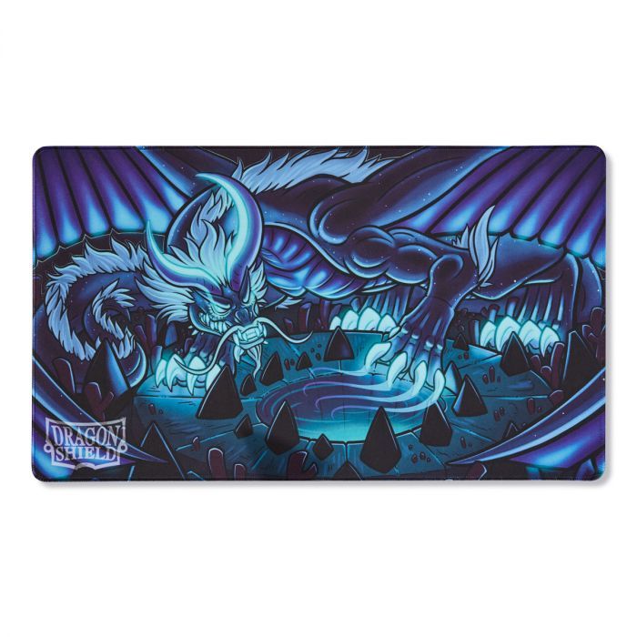 Pop Weasel Image of Playmat - Dragon Shield - Case and Coin -  Night Blue Delphion - TCG Accessories - Image - Pop Weasel