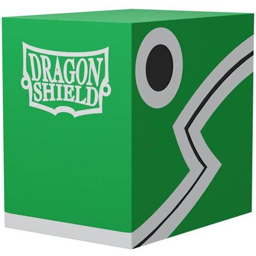 Pop Weasel Image of Deck Box Dragon Shield Double Shell - Green/Black - TCG Accessories - Image - Pop Weasel