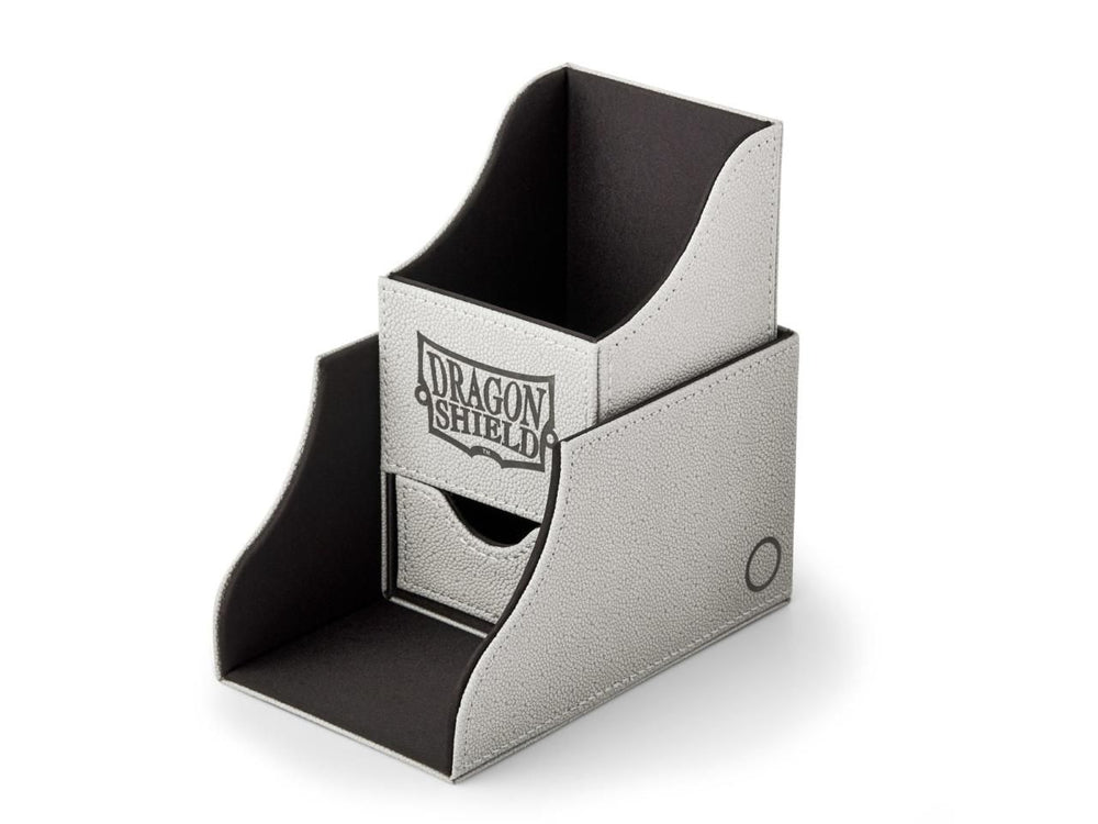 Pop Weasel Image of Deck Box - Dragon Shield - Nest Plus - Light Grey/Black - TCG Accessories - Image - Pop Weasel