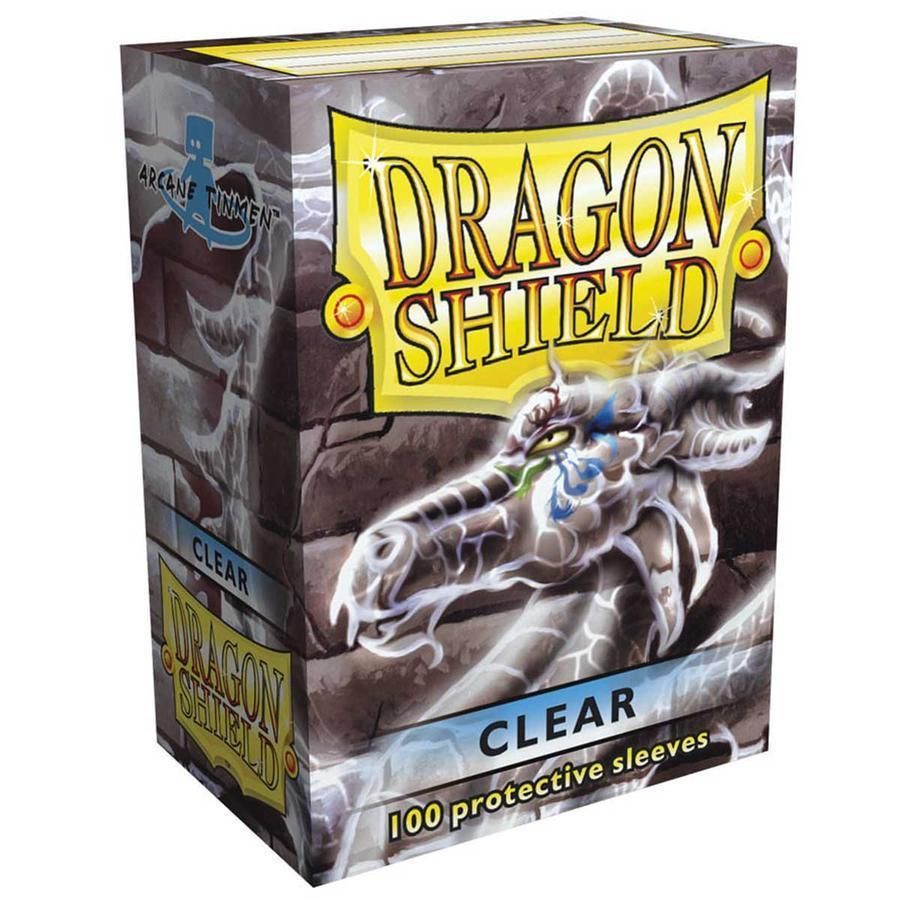 Pop Weasel Image of Sleeves - Dragon Shield - Box 100 - Clear - TCG Accessories - Image - Pop Weasel