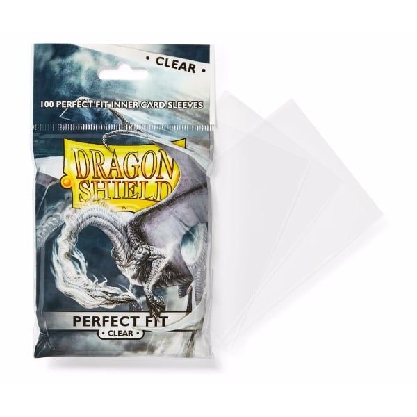 Pop Weasel Image of Sleeves - Dragon Shield - Perfect Fit 100/pack Clear