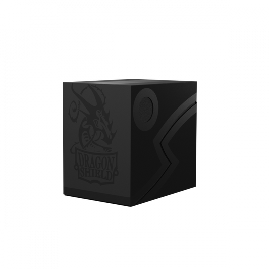 Pop Weasel Image of Deck Box Dragon Shield Revised Double Shell - Shadow Black/Black