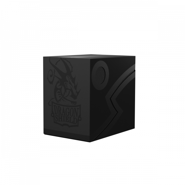 Pop Weasel Image of Deck Box Dragon Shield Revised Double Shell - Shadow Black/Black - TCG Accessories - Image - Pop Weasel