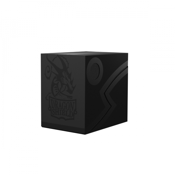 Pop Weasel Image of Deck Box Dragon Shield Revised Double Shell - Shadow Black/Black
